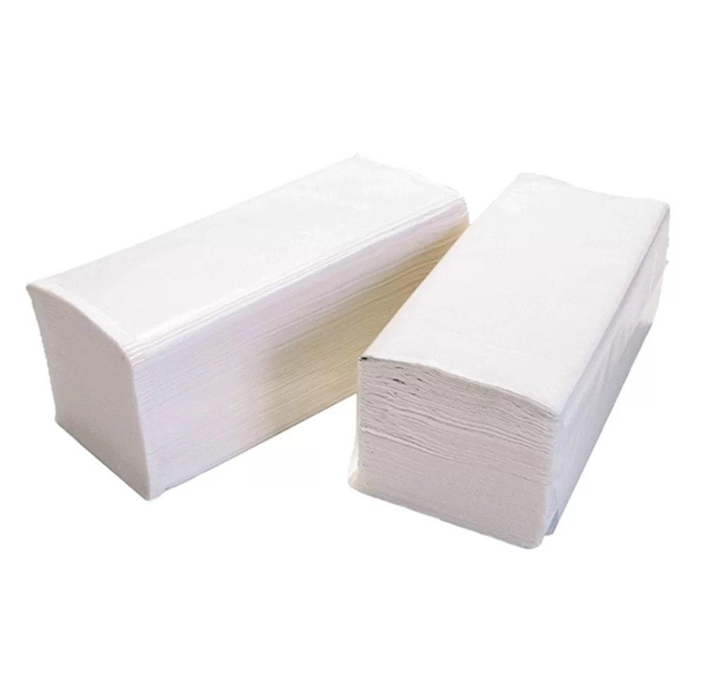 Ręcznik ZZ biały - Vella 2323. 3000 szt. - karton