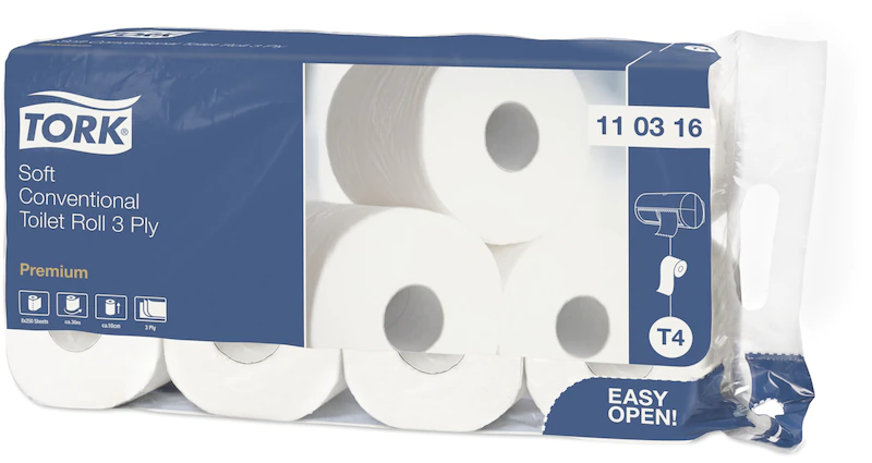Tork papier toaletowy w rolce konwencjonalnej - 72 rolki 110316