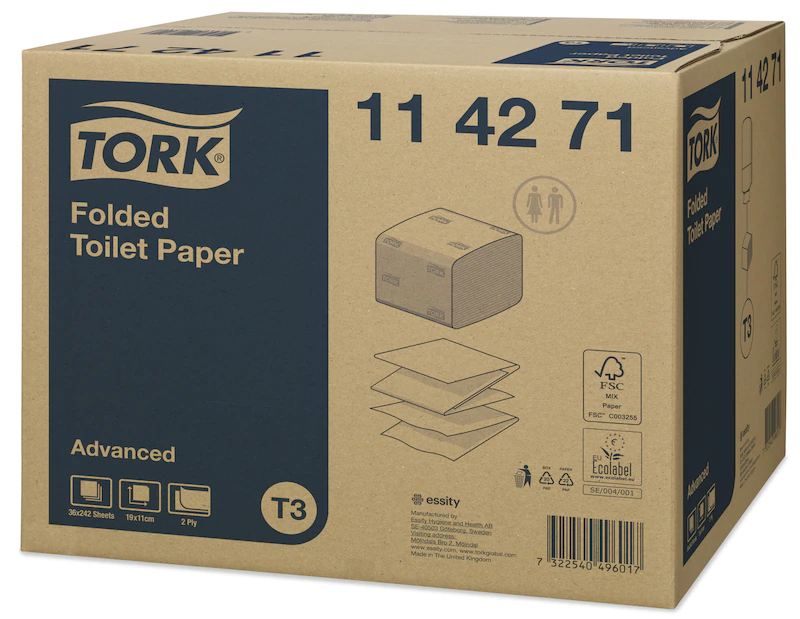 Tork Folded miękki papier toaletowy w składce 114271