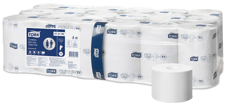 Tork papier toaletowy Mid-size bez gilzy Advanced, 2-warstwowy 472199