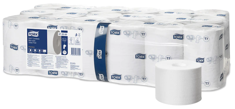 Tork miękki papier toaletowy bez gilzy Mid-size bez gilzy Premium, 2-warstwowy 472585