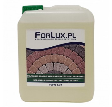 FORLUX - Gruntowne mycie kostki brukowej - zabrudzenia wapienne 5l